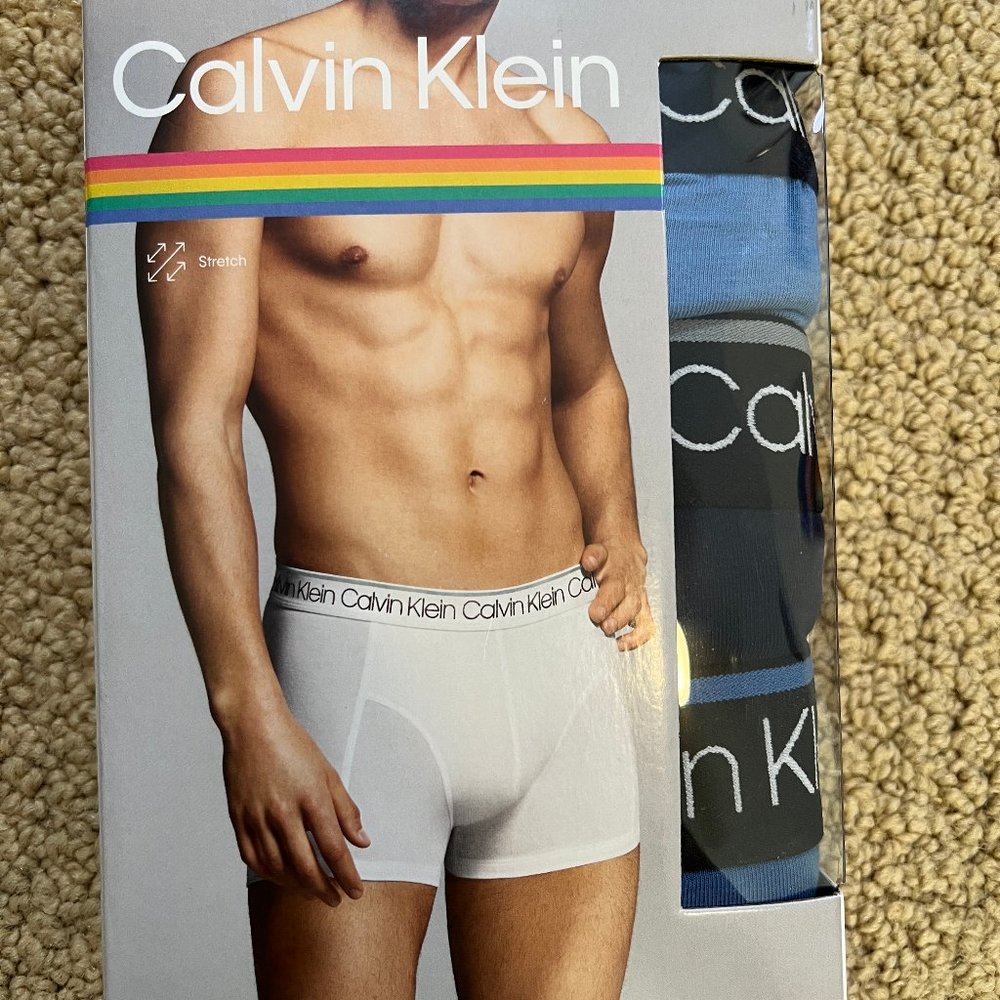 NWT Calvin Klein Cotton Stretch Trunks, 3-Pack, XL